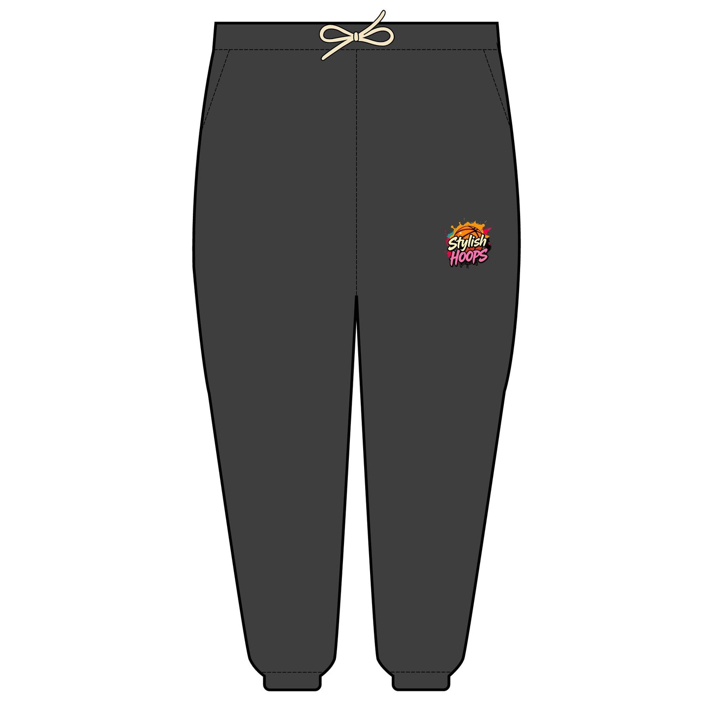 Unisex "Stylish Hoops" Lightweight Fleece Sweatpants