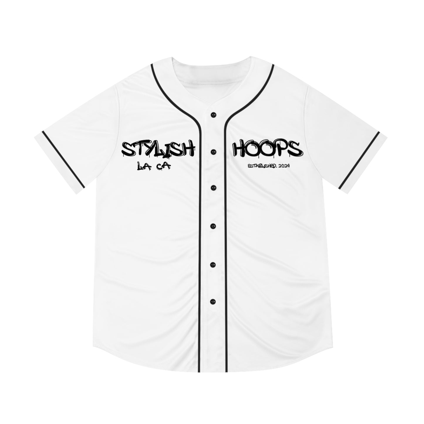 "Stylish Hoops" Baseball Jersey