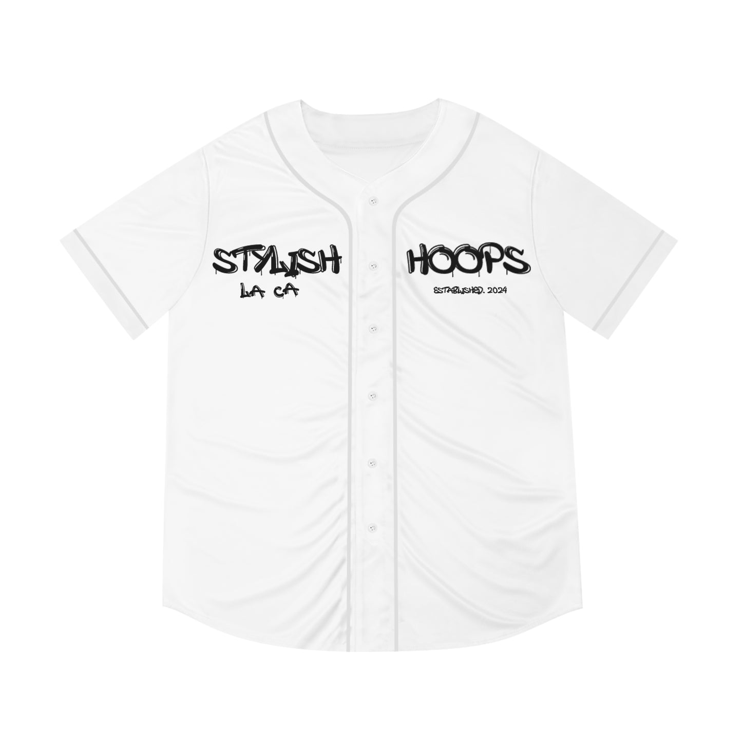 "Stylish Hoops" Baseball Jersey